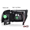 G-PLUS LED Headlights Assembly Fit Dodge Ram 1500 1994-2001/Fit Dodge Ram 2500 3500 1994-2002(Not fit Ram Sport) Headlamps w/o Bulbs Smoky Lens Chrome Housing Clear Reflector,faros delanteros
