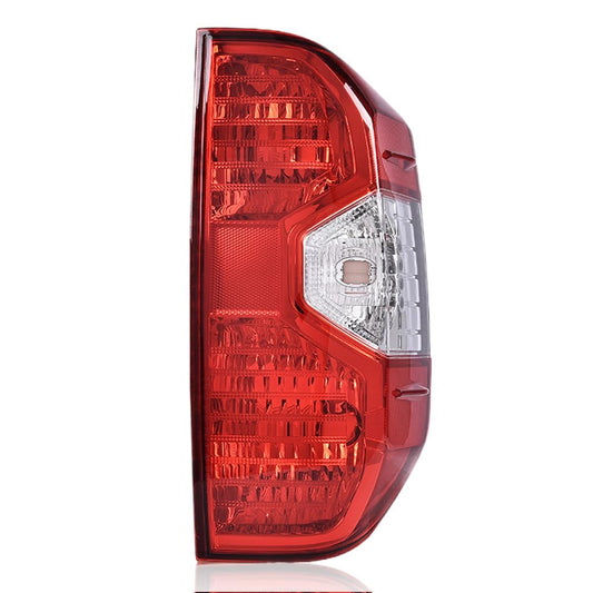 G-PLUS Rear Right Tail Light Assembly Compatible with Toyota Tundra 2014 2015 2016 2017 2018 2019 2020 2021, Right Passenger Side Rear Lamp, Red Lens Chrome Housing, 815500C100