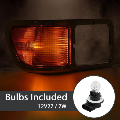 G-PLUS Front Headlight Bezels Compatible with Ford F650 F750 2000-2015 FO2520196, FO2521196, YC3Z13201AA, YC3Z13200AA Chrome Finish Headlamp Trim Frame