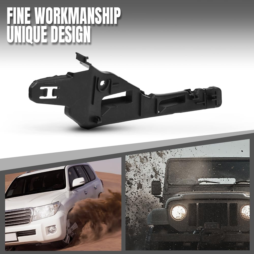 G-PLUS Left ＆ Right Front Bumper Retainer Compatible with Porsche Cayenne (submodel: Base, S, S Hybrid, Turbo) 2011 2012 2013 2014 95850504900, 95850505000 Black