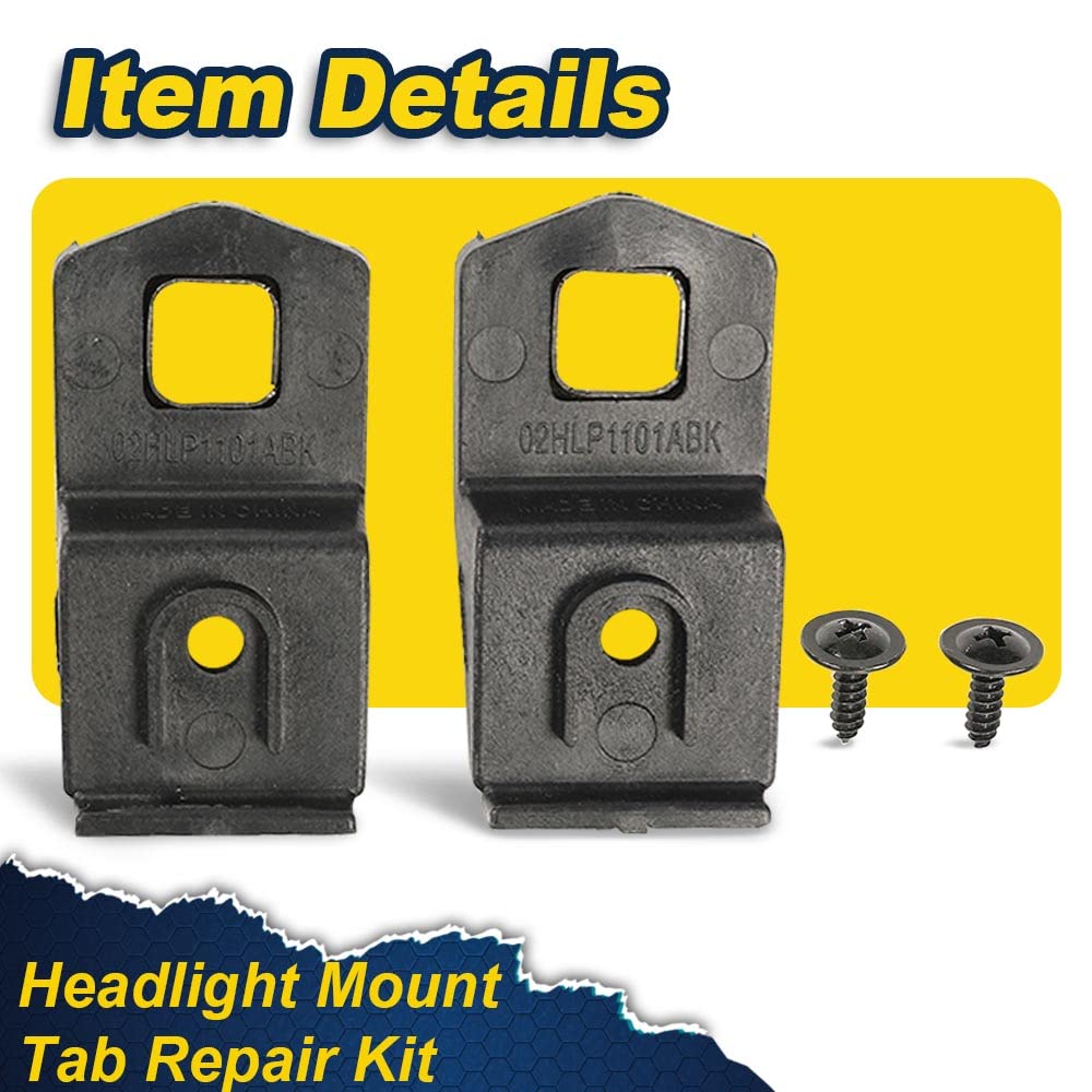 G-PLUS Headlight Mount Tab Repair Kit Compatible with 2007-13 BMW E92 E93 Coupe Convertible 2-Door