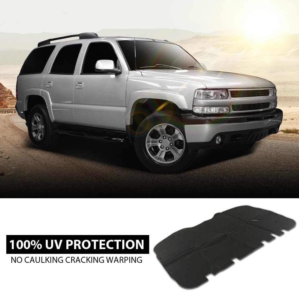 G-PLUS Hood Insulation Pad 1/2" with Clips Compatible with Chevy Tahoe 2000-2006/Fit Chevy Suburban 1500 2500 2000-2006
