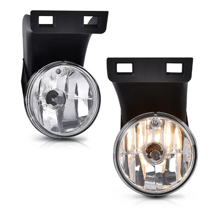 G-PLUS Fog Lights Lamp w/Bulbs Compatible with Dodge Ram 1500 1994-2001 Fit Ram 2500 3500 Pick Up Truck 1994-2002 55055181, CH2592109, 55055180, CH2593109 Clear Lens