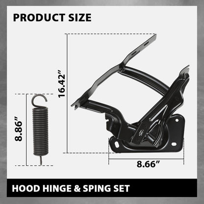 G-PLUS 1Set Hood Hinge & Sping Set Left and Right Compatible with Chevy GMC Truck 1973 1974 1975 1976 1977 1978 1979 1980 Suburban Blazer Jimmy