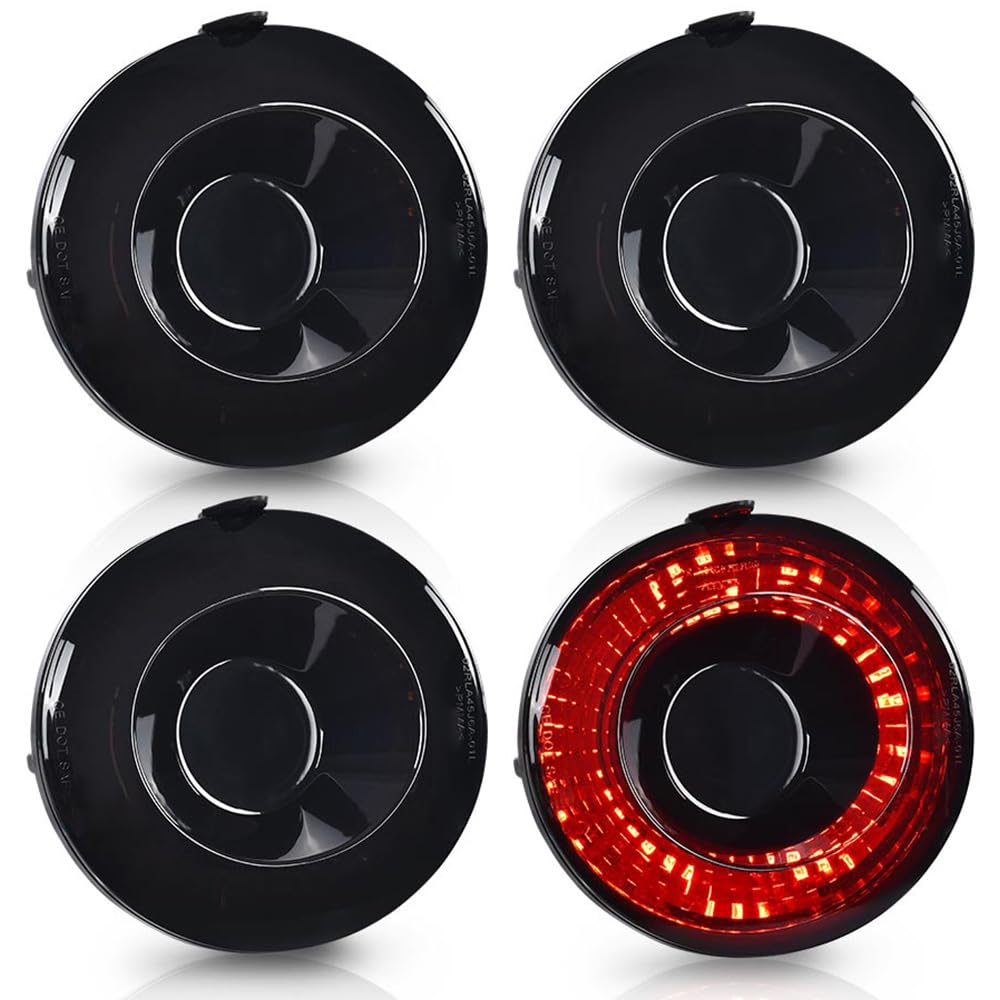 G-PLUS LED Rear Tail Lights Brake Lamp Compatible with Chevy Corvette C6 Coupe 2005-2013 Smoke Lens 25958215,22762674 luces traseras, faros traseros Luces Traseras Rear Brake Lamps Assembly