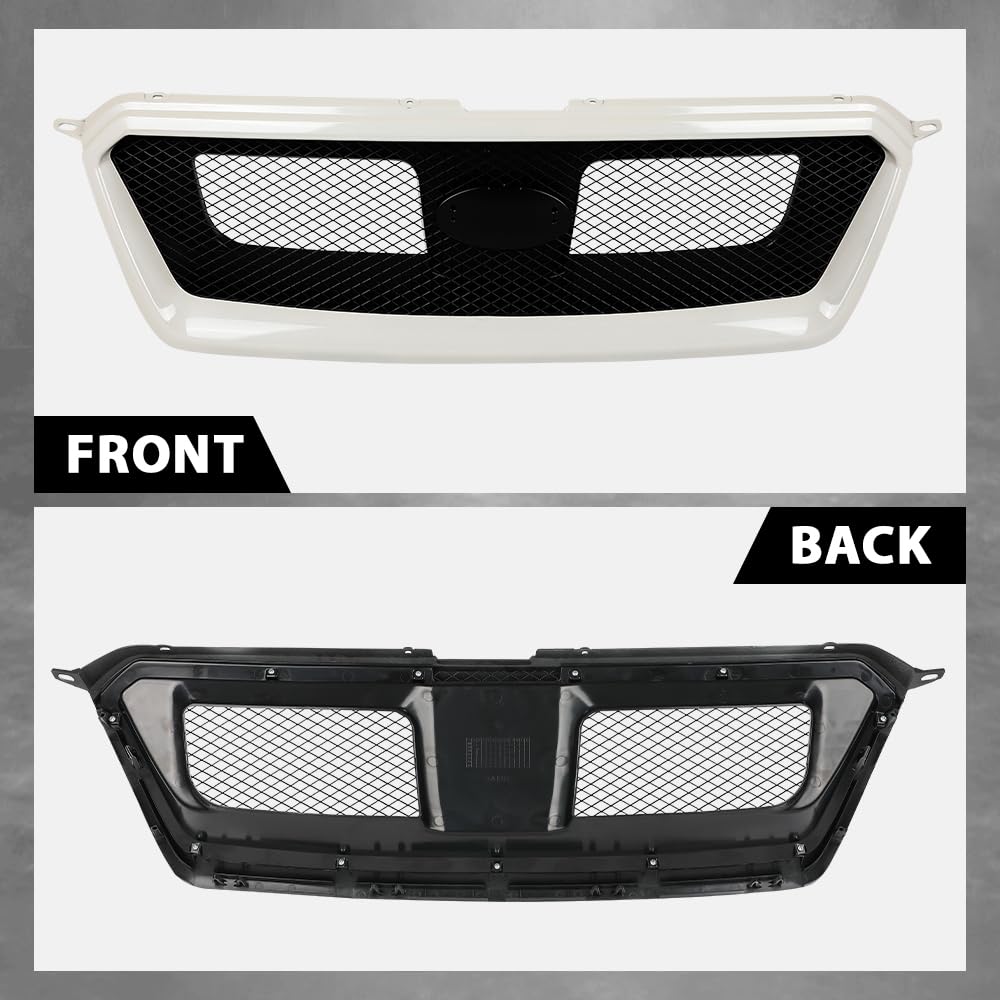 G-PLUS Mesh Grill Compatible with Suabru Impreza 2012-2014, Fit Subaru Impreza WRX/WRX STi 2012-2014, Fit Subaru XV Crosstrek 2013-2014 J1010FJ000 Front Bumper Mesh Grille Assembly