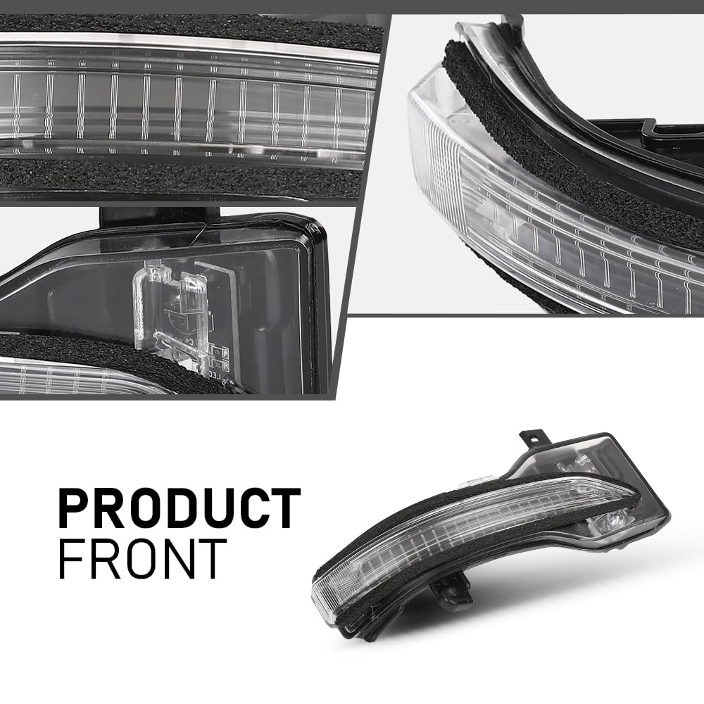 G-PLUS Exterior Mirror Turn Signal Light Lamp Passenger Side Compatible with Subaru Ascent/Crosstrek/Forester/Impreza/Legacy/Outback 2017-2023 84401FL000