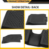 G-PLUS Floor Mats Cargo Liners, Compatible with Nissan Rogue 2014-2020 (No Rogue Sport or Select Models), 1st & 2nd Row, All Weather Full Cover Protection, Black