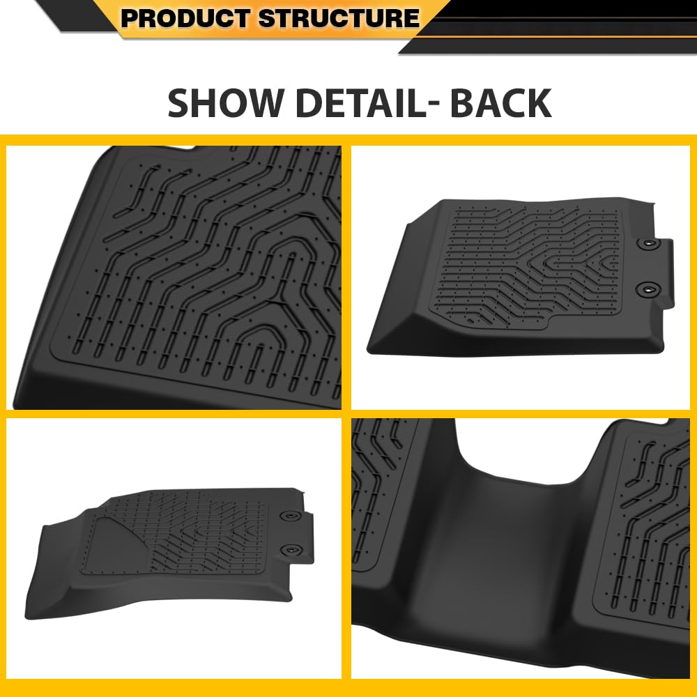 G-PLUS Floor Mats Cargo Liners, Compatible with Nissan Rogue 2014-2020 (No Rogue Sport or Select Models), 1st & 2nd Row, All Weather Full Cover Protection, Black