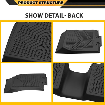 G-PLUS Floor Mats Cargo Liners, Compatible with Nissan Rogue 2014-2020 (No Rogue Sport or Select Models), 1st & 2nd Row, All Weather Full Cover Protection, Black