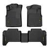 G-PLUS TPE Cargo Liners Black Compatible with Toyota Tacoma Double Cab 2005-2015 All Weather Full Cover Protection 1st & 2nd Row Floor Liner