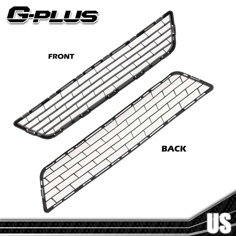 G-PLUS Front Bumper Lower Grille Black Compatible with Nissan Sentra 1.8l 2013 2014 2015 62254-3SH0A