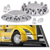 G-PLUS Dually 1-ton Truck Rear Alcoa Wheel Chrome Center Hub Caps Compatible with 2011-2016 Dodge Ram 3500 2pcs