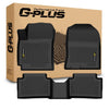 G-PLUS Floor Mats Compatible with Hyundai Kona 2018-2023(NOT Fit Electric Models) Floor Liners TPE All Weather Protection Car Mats Accessories 1st & 2nd Row Black Alfombras para Carro