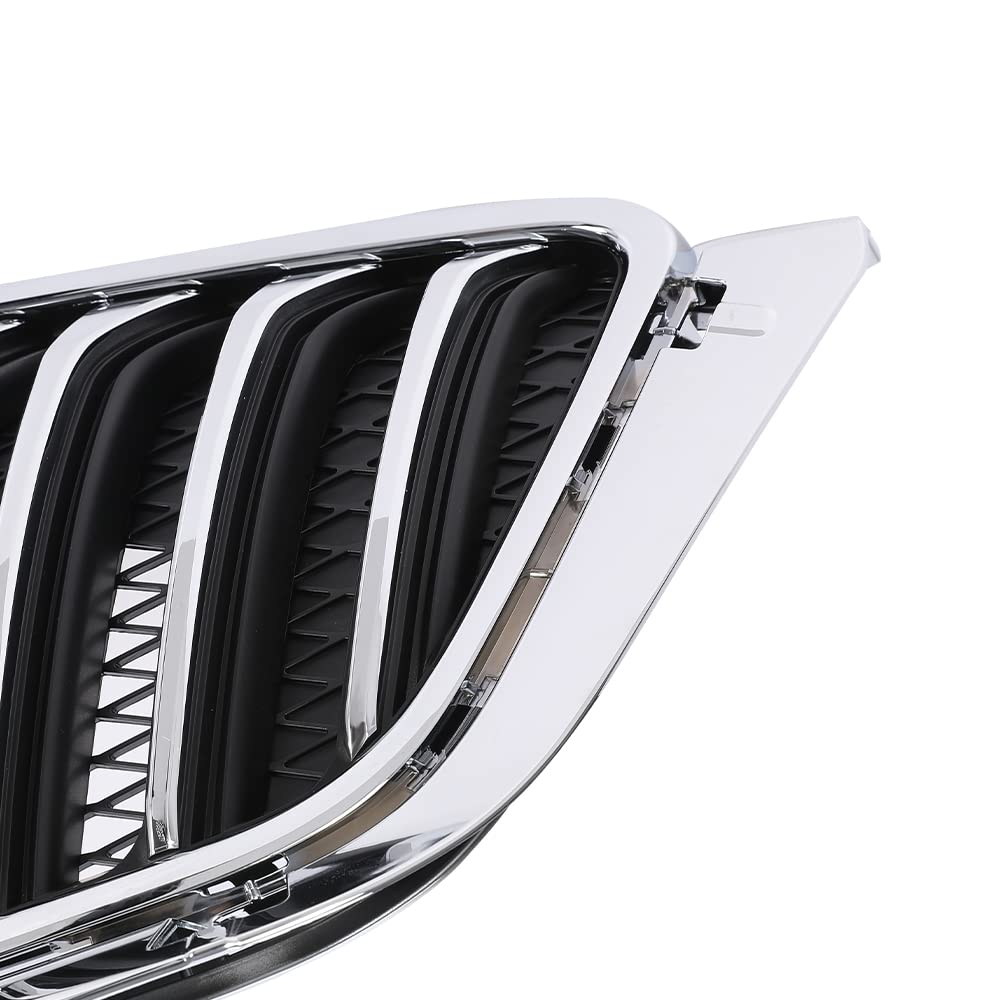 G-PLUS Front Grille Black with Chrome Molding Compatible with 2013 2014 2015 BUICK Encore 16 Encore AWD 95292990, 95384115, 25980527, GM1200690