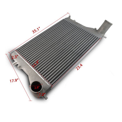 Front Mount Aluminum Turbo Intercooler Kit Compatible For VW GTI GOLF V MK5 2.0T FSI TSI Compatible for AUDI A3 Compatible for Jetta FMIC + Intercooler Pipe Hose Kit Clamps Blue