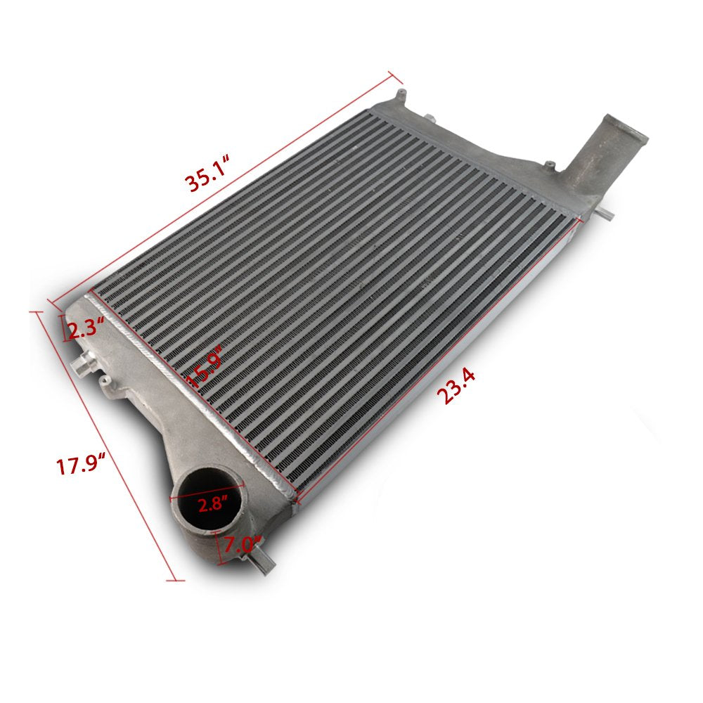 G-PLUS Bolt-On Aluminum Side Mount Intercooler Compatible With 2002-2005 VW Compatible With JETTA GOLF GTI MK4 1.8T Turbo Kit