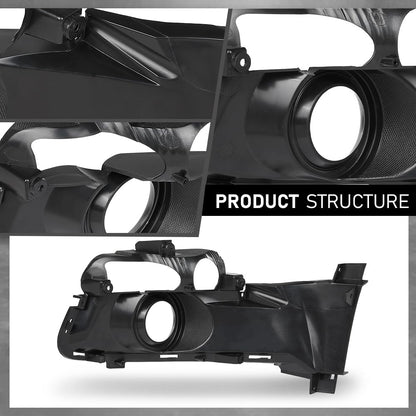G-PLUS Pair Fog Light Cover Bezel, Compatible with Ford Mustang 2015-2017, LH Driver & RH Passenger Side 2PCS, FR3Z17E811BA, FR3Z17E810BA
