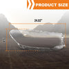 G-PLUS Headlight Lens Cover Compatible with BMW G30 G31 G38 5 Series 2016-2020 63117214962, 63117214961 Left & Right Pair Front Headlamp Lens Cover Clear