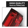 G-PLUS LED Rear Right Tail Light Assembly Compatible with GMC Sierra 1500 2019-2023, Fit GMC Sierra 2500 HD 3500 HD 2020-2023, Right Passenger Rear Brake Lamp, Red Lens Clear Housing
