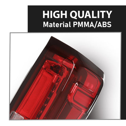 G-PLUS LED Tail Light Assembly Rear Brake Lamp Right Fit 2019-2023 GMC Sierra 1500,Fit 2020-2023 GMC Sierra 2500HD 3500HD,for w/Factory Full LED Tail Light Models Only 84565922 GM2801310 Red