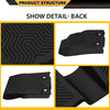 G-PLUS TPE Cargo Liners Compatible with Toyota 4Runner 2013-2023/Fit Lexus GX460 2014-2023, 1st & 2nd Row 3pcs Mats All Weather Floor Liners Interior Accessories