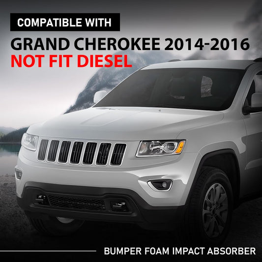 G-PLUS Front Bumper Foam Energy Impact Absorber Compatible with Jeep Grand Cherokee 2014-2016,Not Fit Diesel 68223471AA