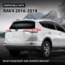 G-PLUS Rear Bumper Retainer Bracket for Toyota RAV4 2016-2018 Passenger Side Black Front View