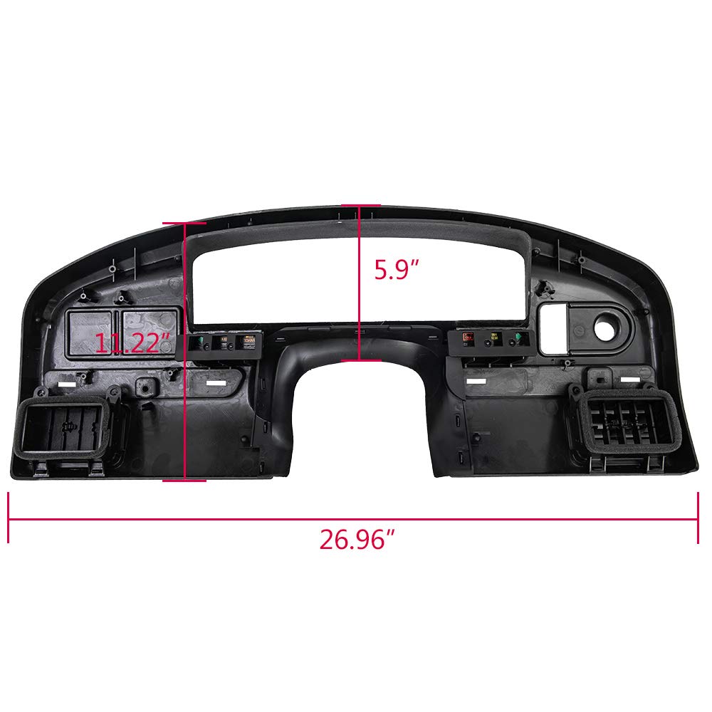 G-PLUS Dashboard Dash Panel Bezel Compatible with Ford F150 F250 F350 and Super Duty 1992-1997 WITH Gas Engine ONLY Dash Cover