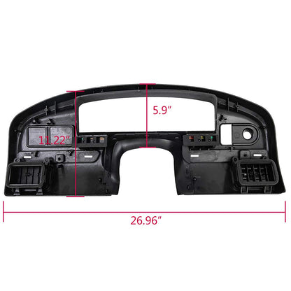 G-PLUS Dashboard Dash Panel Bezel Compatible with Ford F150 F250 F350 and Super Duty 1992-1997 WITH Gas Engine ONLY Dash Cover