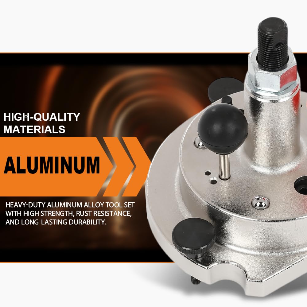 G-PLUS Rear Seal Flange Remover Installer Tool Compatible with VW Audi 1.4 1.4T 1.6T Chain Car Series 2006-2012 T10134 6061 Aluminum Silver