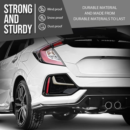 G-PLUS Rear Left Bumper Garnish Cover Compatible with Honda Civic Hatchback 2020 2021 71518-TGG-A50ZB, 71518 TGG A50ZB Black