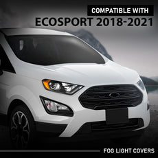 G-PLUS 2PCS Fog Light Cover Bezels for Ford EcoSport 2018-2021 LH RH Front View