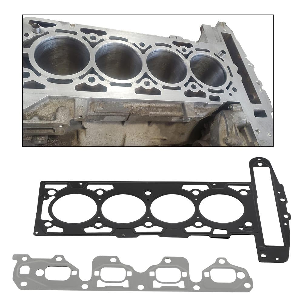G-PLUS Head Gasket Set Bolts Compatible with Chevy Cavalier 2002-2005/Malibu 2004-2006,Fit Pontiac Sunfire 2002-2005,Fit Saturn Vue 2002-2005 2.2L 2198CC 134CID L4 DOHC HS26223PT-1 ES72196