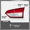 G-PLUS LED Inner Tail Light Passenger Right Side Rear Lamp Compatible with Buick Envision 2019-2020 Red