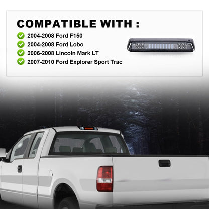 G-PLUS Rear LED Bar Type I High Mount Stop Ligh Third Brake 3rd Light Cab Roof Center Mount Brake Stop Tail Cargo Lamp Compatible with 2004-2008 Ford F150/Lobo