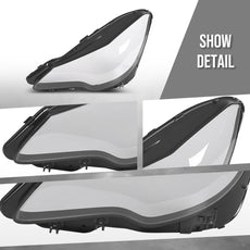 G-PLUS Headlight Lens Cover 2PCS for Benz E-Class W207 C207 2014-2016 Clear Product Features