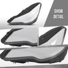 G-PLUS Headlight Lens Cover Compatible with Benz E-Class W207 C207 2014 2015 2016 Left & Right Front Headlamp Lens Cover Clear