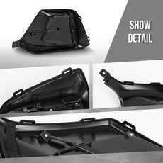 G-PLUS Rear Left Bumper Trim for Honda Civic 2020-2021 Glossy Black Additional Angle