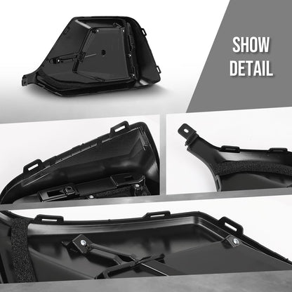 G-PLUS Bumper Trim Rear Left Side Compatible with Honda Civic 2020 2021 HO1138106, HO1138106C Glossy Black