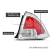 G-PLUS Tail Light Right Side Compatible with Ford Fusion (submodel: S, SE, SEL) 2006-2009 Clear & Red Lens FO2819113C, 6E5Z13404B Faros Traseros Luces TraserasAssembly