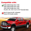 G-PLUS Fender Flares Compatible with Dodge Ram 1500 2002-2008 Fit Dodge Ram 2500 3500 2003-2009 Wheel Opening Molding Arch Trim 4PCS Black