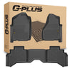 G-PLUS Floor Mats 3PCS Compatibile with Dodge Ram 1500 Quad Cab 2002-2008/Fit Ram 2500 3500 Quad Cab 2003-2009, All Weather Protection TPE 1st & 2nd Row Floor Liners Black