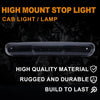 G-PLUS LED 3rd Third Brake Light High Mount Stop Light Compatible with Chevy Silverado/GMC Sierra 1500 2500 HD 3500 HD 2007 2008 2009 2010 2011 2012 2013 Rear Brake Tail Lamp Smoke Lens