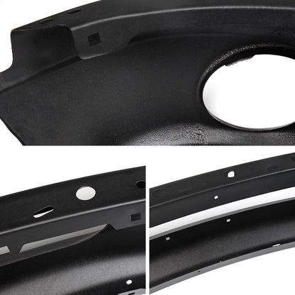 G-PLUS Front Bumper Shell Face Bar Primered Black Steel w/Round Fog Light Holes Compatible with Dodge Ram 1500 2002-2008 / Fit Ram 2500 3500 2003-2009 Primered Black Steel