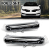 G-PLUS Set of 2 Fog Lights Lamp Compatible with Lincoln MKX 2016-2017 FA1Z13200D, FA1Z13200C, FA1Z-13200-D, FA1Z-13200-C Black Left+Right Side
