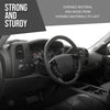 G-PLUS TPE Dash Cover Dashboard Compatible with Chevy Silverado 2007-2013 (LS, LT, or Work Truck ONLY) / GMC Sierra 2007-2013 (SL, SLE, or Work Truck ONLY), Fit Dual Glovebox Style Dashes Only Gray