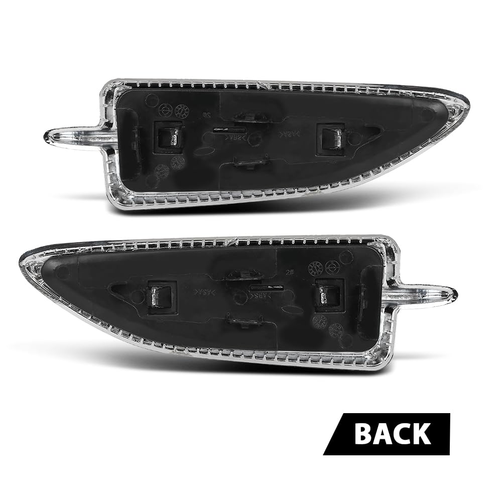 G-PLUS Pair Fender Vent Insert Chrome Molding Trim, Compatible with Ford Escape 2013-2015, LH Driver & RH Passenger Side, CJ5Z16228AB, CJ5Z16228AA, FO1267100, FO1266100