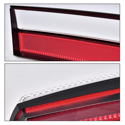 G-PLUS Taillight Taillamp Lens Red Left & Right Pair Set Compatible with Ford Mustang 1987-1993 E7ZZ13405A, E7ZZ13404A, FO2800168, FO2801168