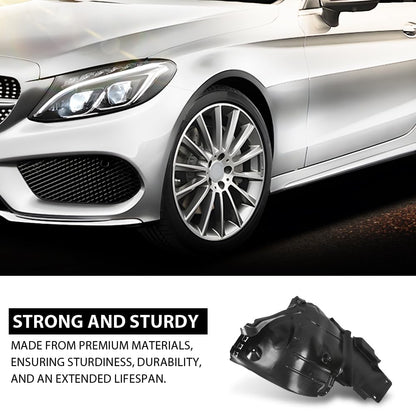 G-PLUS Fender Liners Front Driver Left Side Compatible with Benz C300 C350e C400 C43 C450 C63 AMG 4Matic Coupe Convertible Sedan Base 2015-2017 2056912900, MB1248192